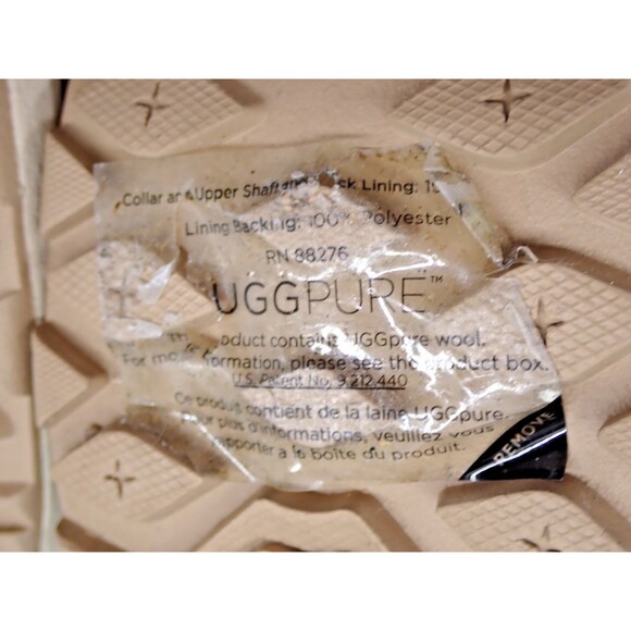 UGG Pure ingalls Sand Beige Womens Sz 8 Waterproof Leather Lace Snow Boots New - Picture 3 of 16